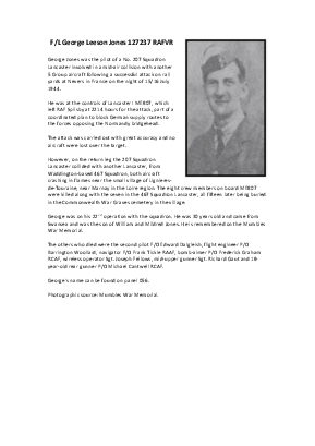 A preview of a PDF biography for Jones, George Leeson